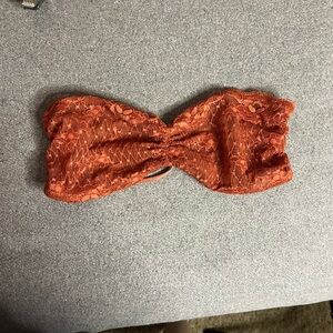 Chic Orange Lace Bandeau
